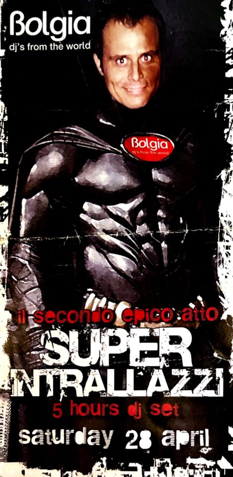 Front view of the flyer for the event by Bolgia that took place on 2007-04-28