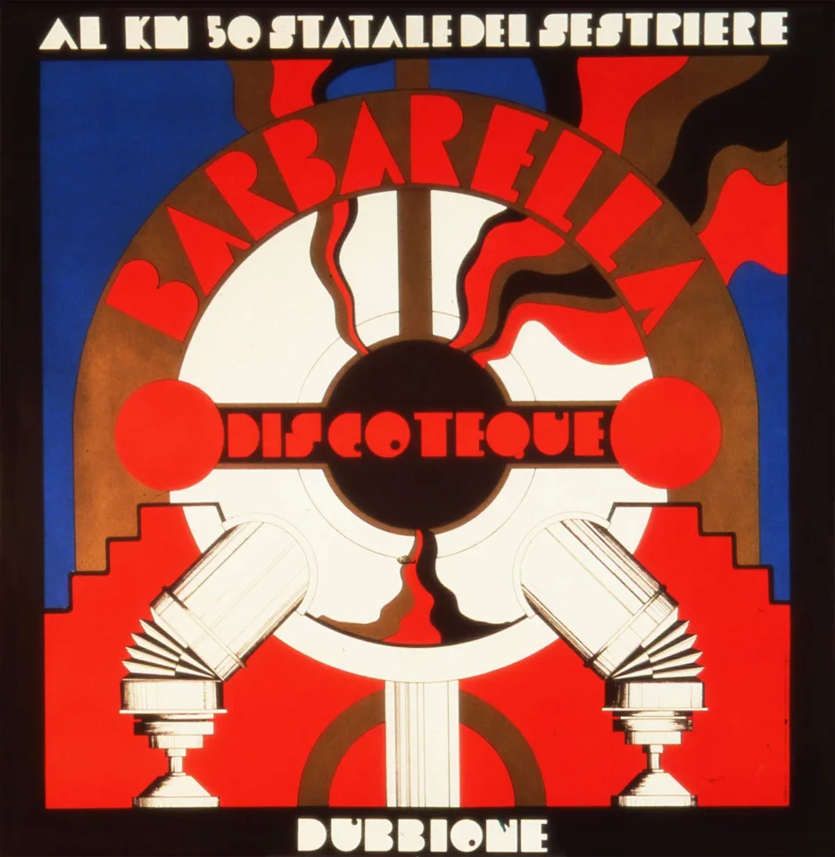 Front view of the flyer for the event by Discoteca Barbarella that took place on 1972-00-00