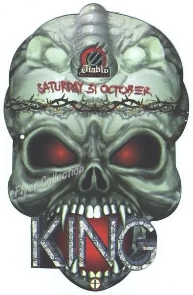 Front view of the flyer for the event by King and Easy Life Disco that took place on 1992-10-31