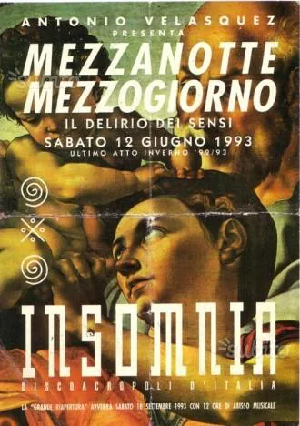 Front view of the flyer for the event by Insomnia that took place on 1993-06-12