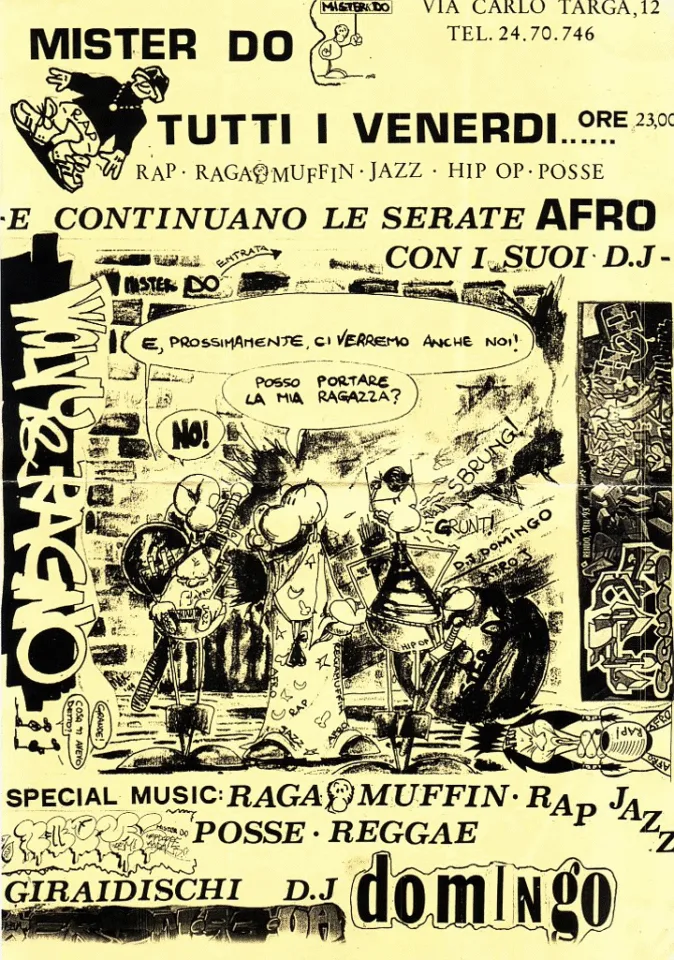 Front view of the flyer for the event by Mister Do that took place on 1994-00-00