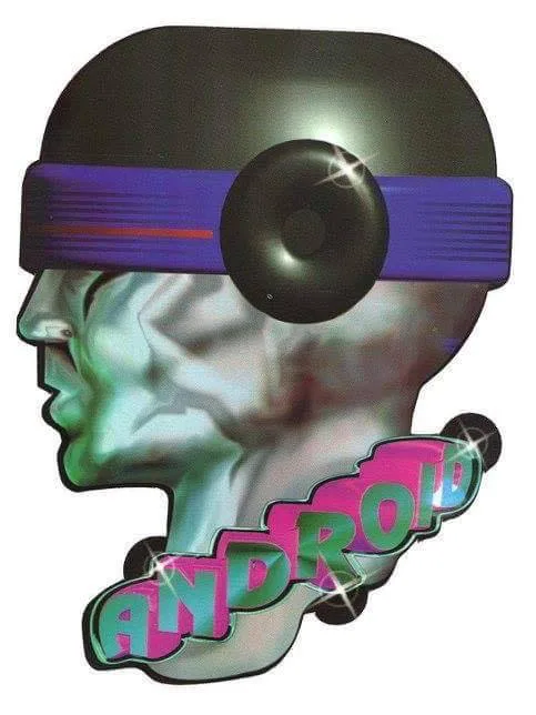 Front view of the flyer for the event by Android and Discoteca Castello that took place on 1994-01-08