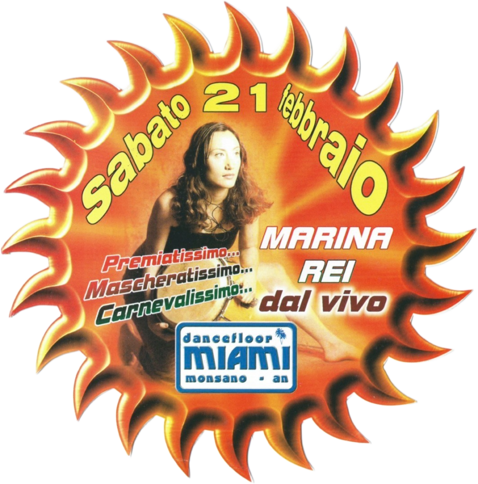 Front view of the flyer for the event by MIAMI that took place on 1998-02-21
