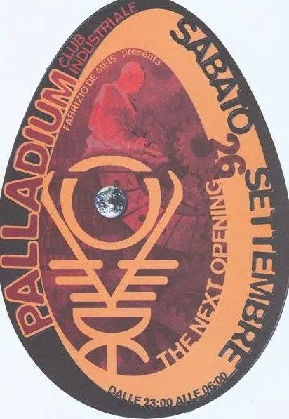 Front view of the flyer for the event by Palladium Club that took place on 1998-09-26