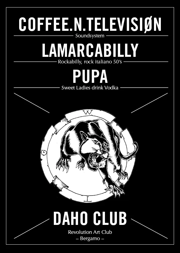 Back view of the flyer for the event by We Are The Gang and Daho Club that took place on 2009-11-28