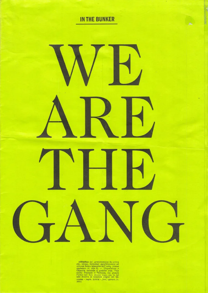 Front view of the flyer for the event by We Are The Gang and Daho Club that took place on 2011-03-05
