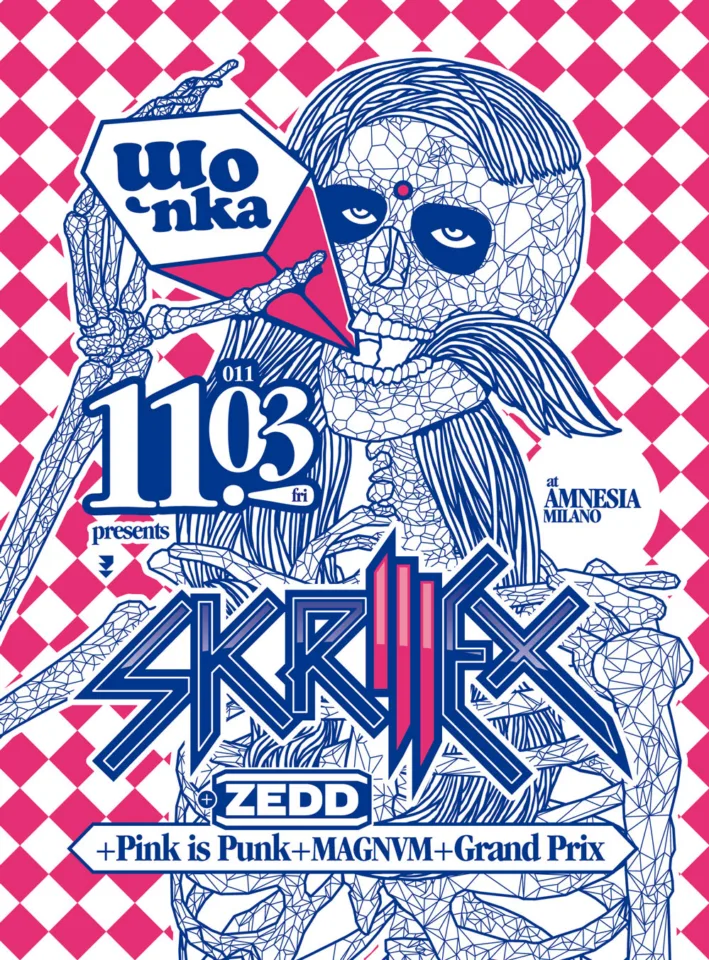 Front view of the flyer for the event by Amnesia that took place on 2011-03-11