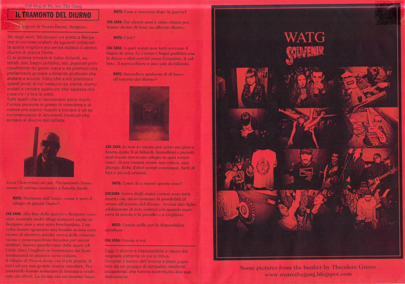 Side number 1 of the flyer for the event by We Are The Gang and Daho Club that took place on 2011-04-02