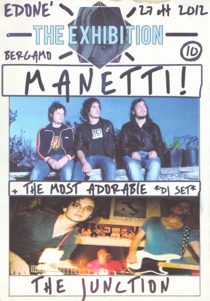 Front view of the flyer for the event by The Exhibition and Edoné that took place on 2012-10-27