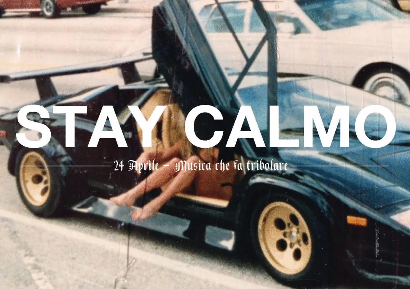 Front view of the flyer for the event by Stay Calmo and Barabba that took place on 2013-04-24