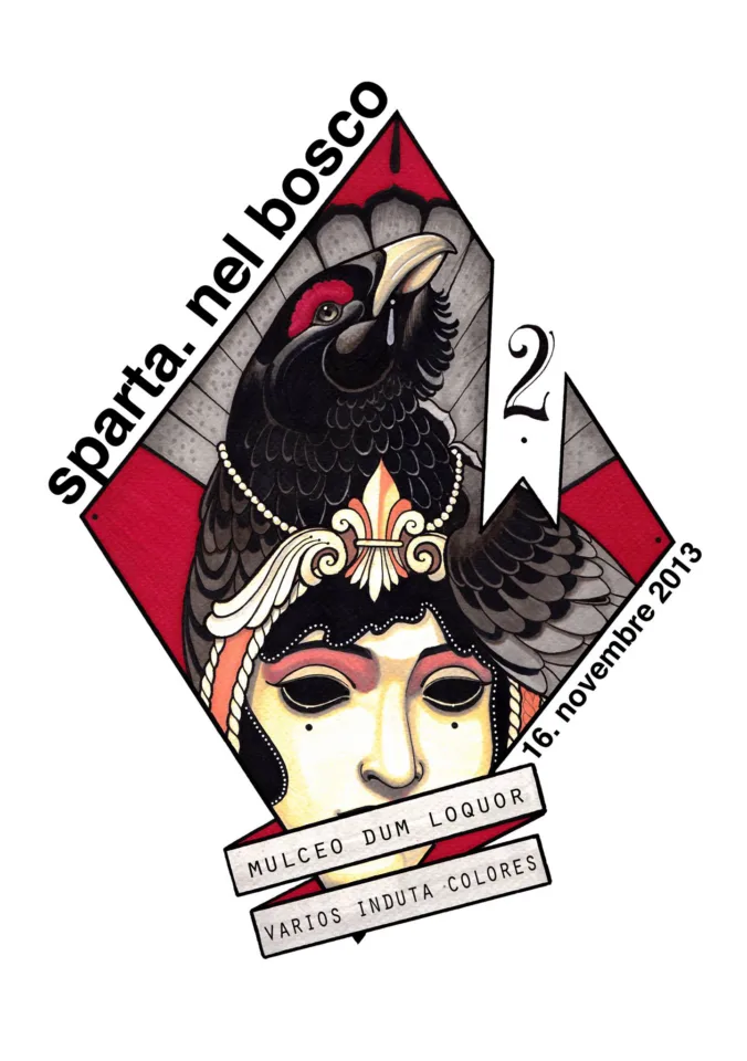 Front view of the flyer for the event by sparta. nel bosco that took place on 2013-11-16