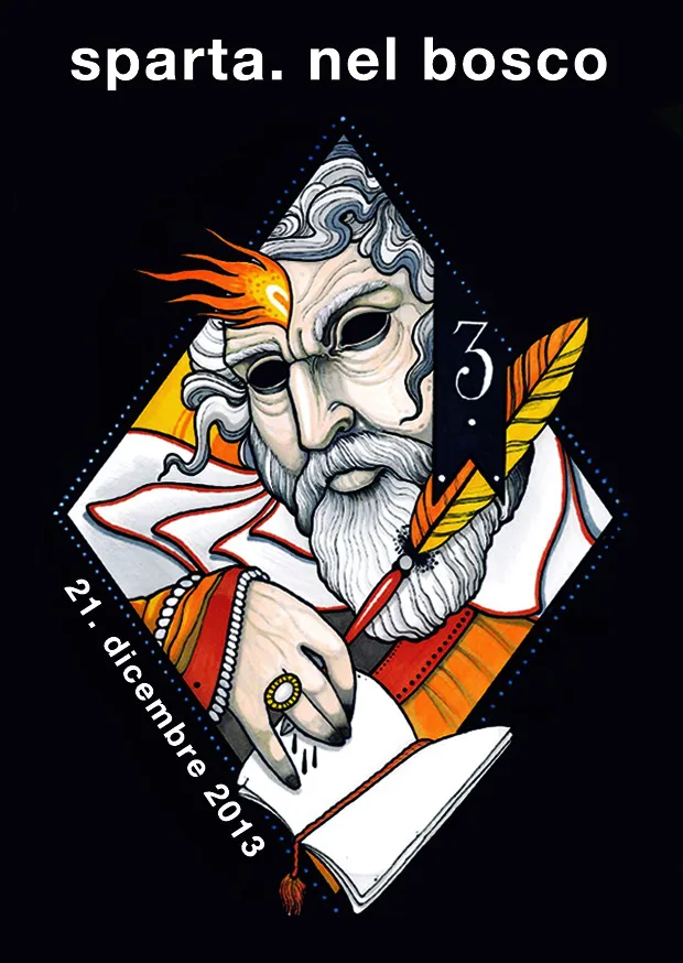 Front view of the flyer for the event by sparta. nel bosco and Lattepiù that took place on 2013-12-21