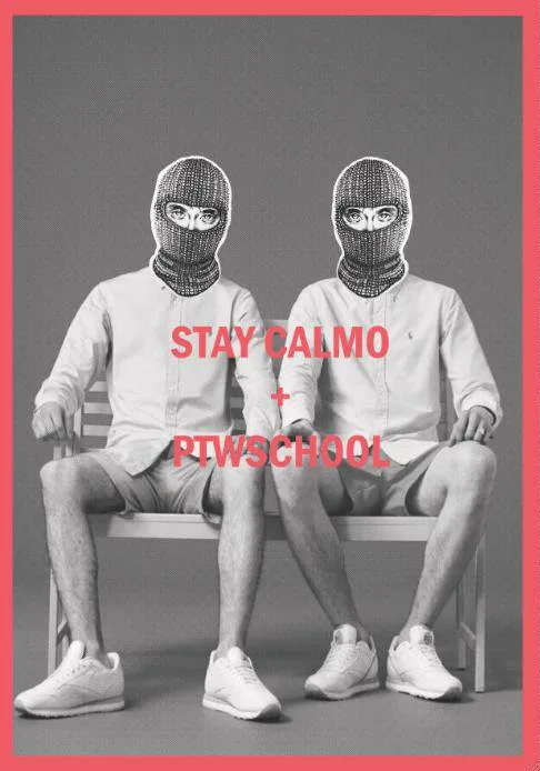 Front view of the flyer for the event by Stay Calmo and Under Music Club that took place on 2014-02-14