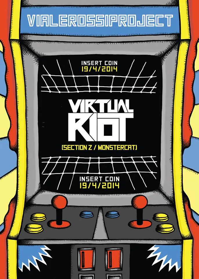 Front view of the flyer for the event by VialeRossiProject that took place on 2014-04-19