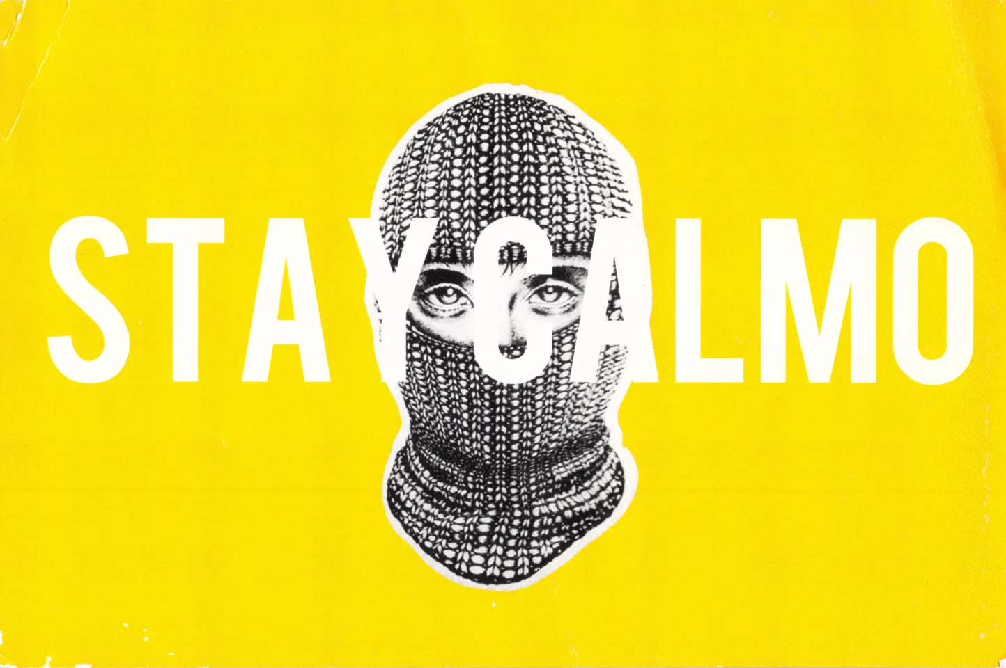 Front view of the flyer for the event by Stay Calmo and Under Music Club that took place on 2014-04-26