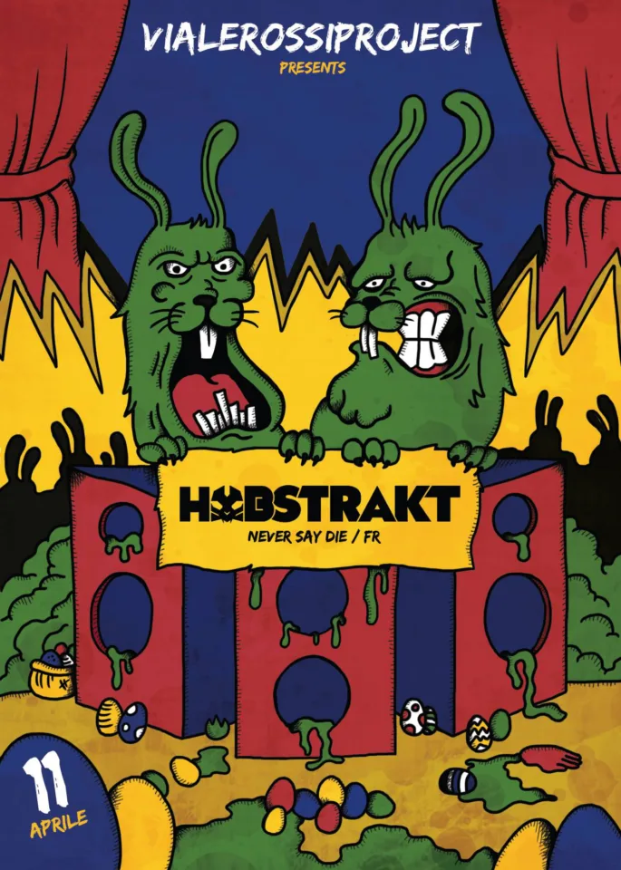 Front view of the flyer for the event by VialeRossiProject that took place on 2015-04-11