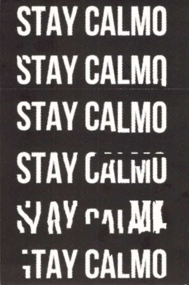 Back view of the flyer for the event by Stay Calmo and Under Music Club that took place on 2015-04-25