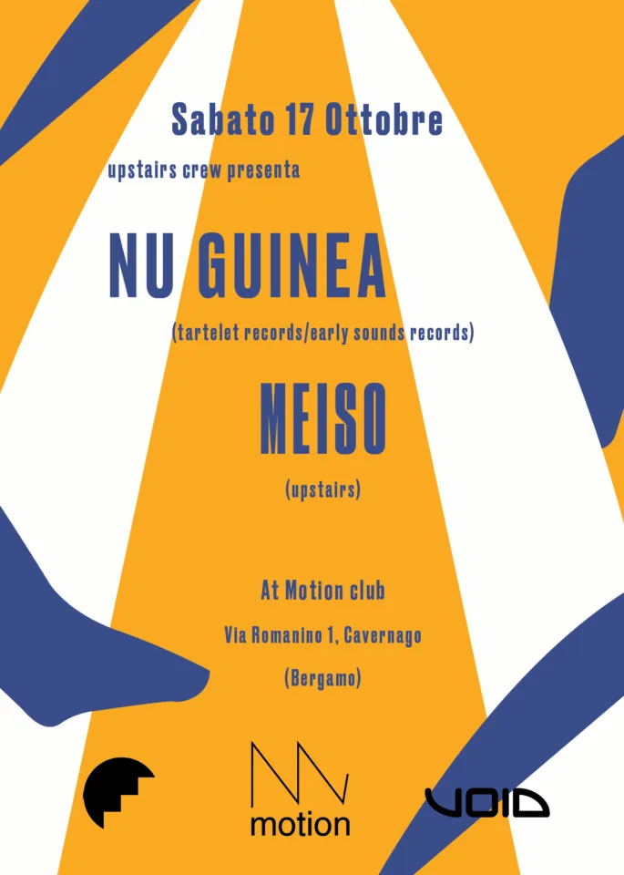 Back view of the flyer for the event by Upstairs and Motion Club that took place on 2015-10-17