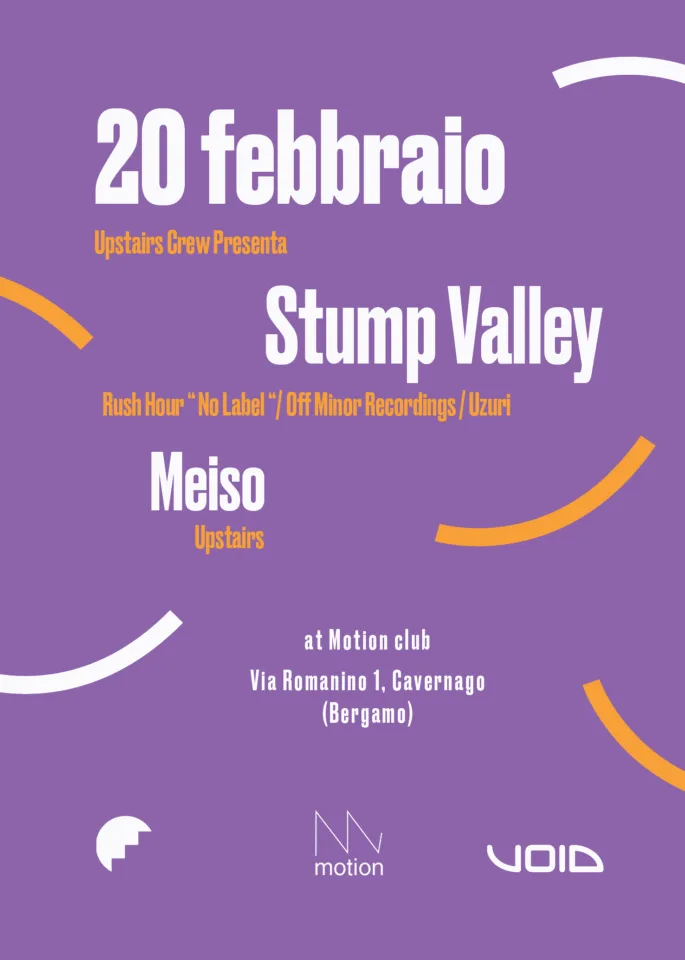 Back view of the flyer for the event by Upstairs that took place on 2016-02-20