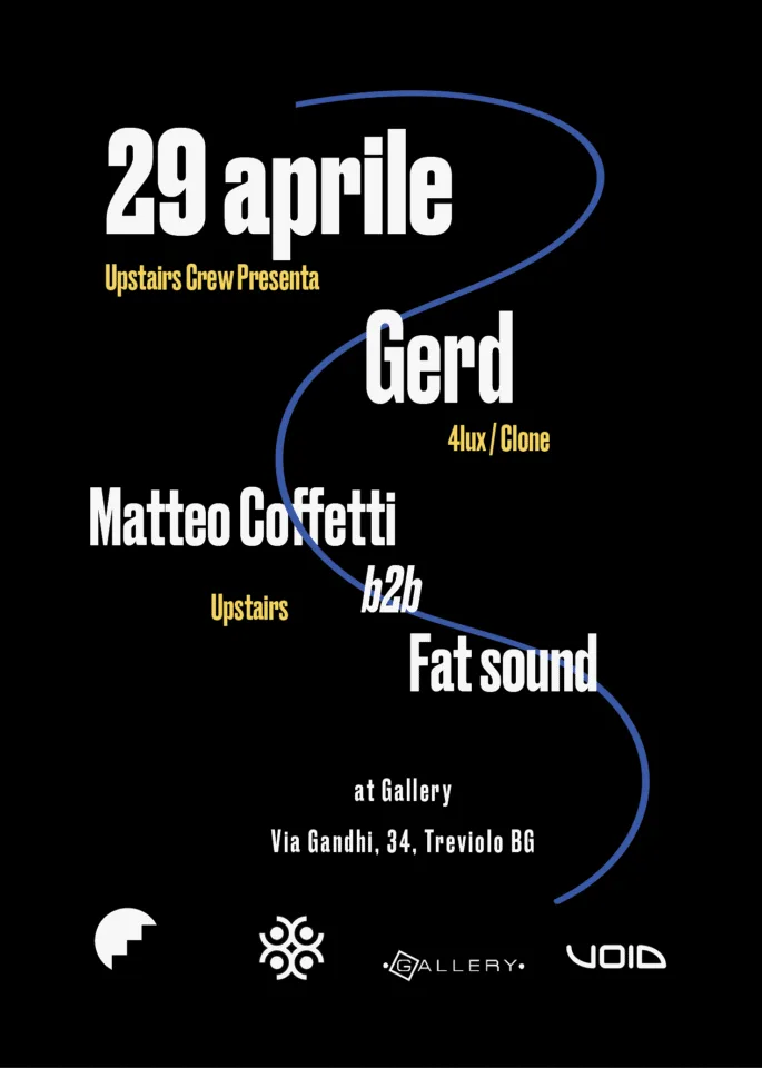 Back view of the flyer for the event by Upstairs that took place on 2016-04-29