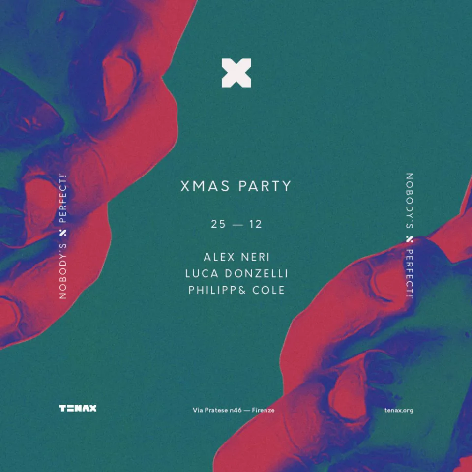 Front view of the flyer for the event by Tenax that took place on 2017-12-25