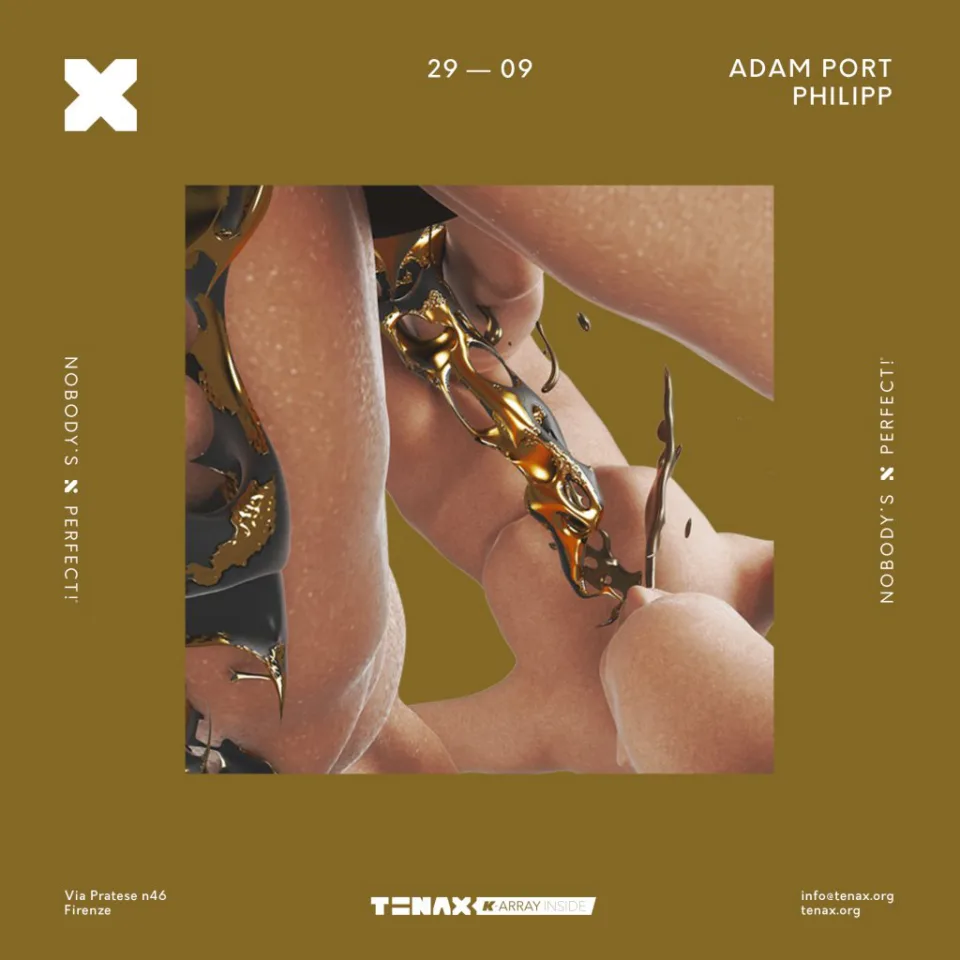 Front view of the flyer for the event by Tenax that took place on 2018-09-29