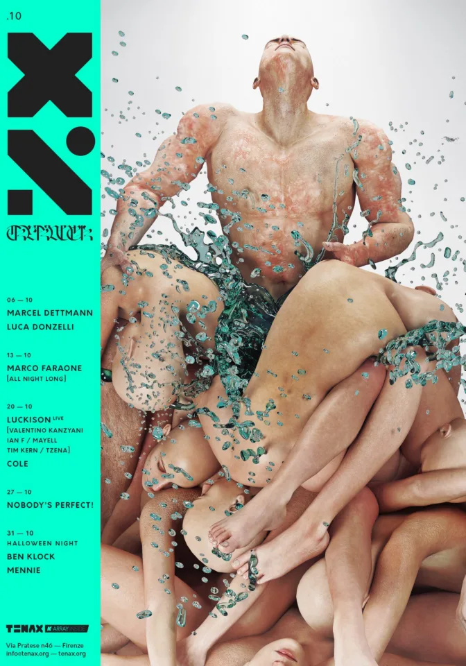 Front view of the flyer for the event by Tenax that took place on 2018-10-06