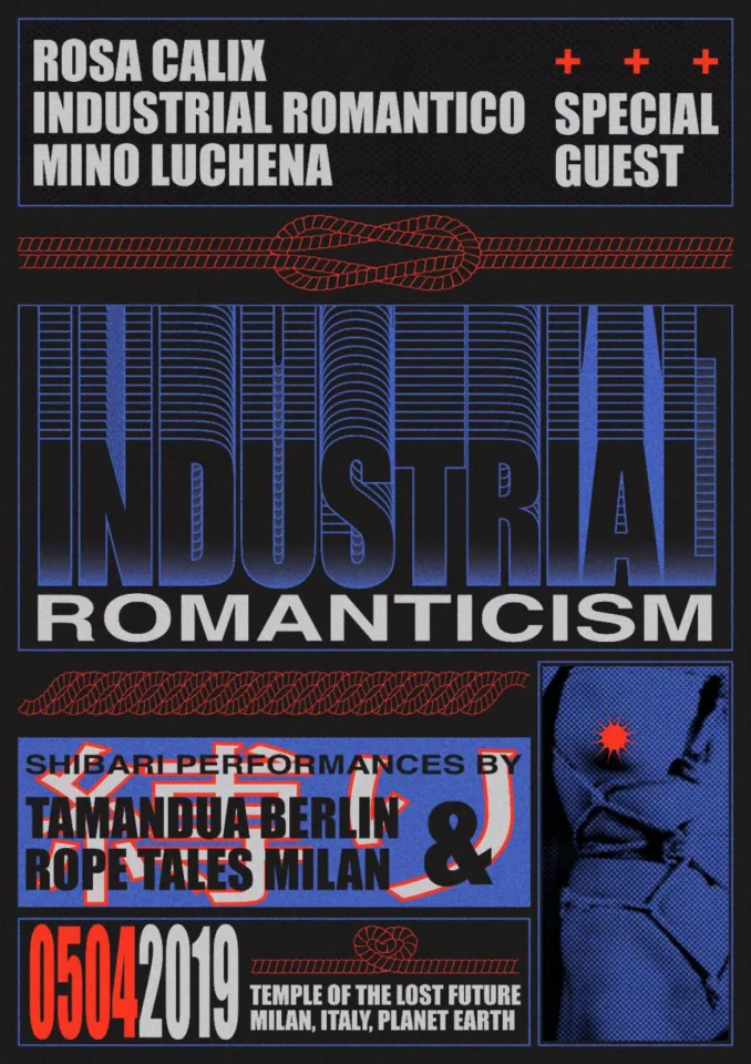 Front view of the flyer for the event by Tempio del Futuro Perduto that took place on 2019-04-05