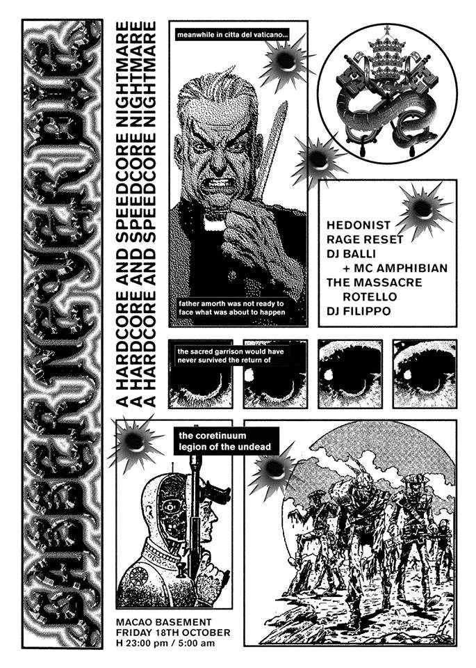 Front view of the flyer for the event by Macao that took place on 2019-10-18