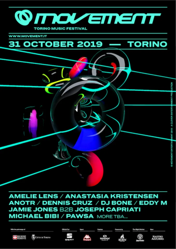 Front view of the flyer for the event by Movement that took place on 2019-10-31