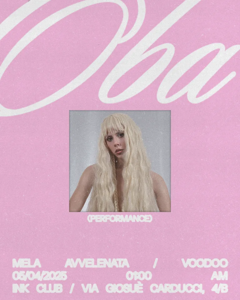 Side number 1 of the flyer for the event by Club Desiderio and INK Club that took place on 2025-04-06