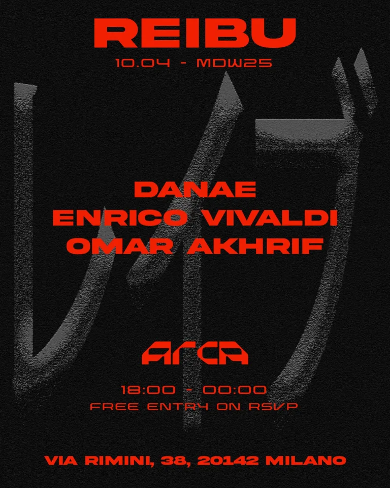 Front view of the flyer for the event by REIBU レイブ that took place on 2025-04-10