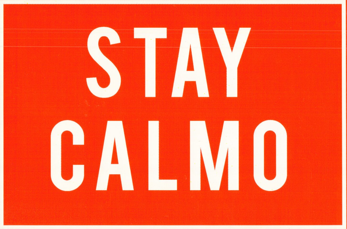 Front view of the flyer for the event by Stay Calmo and Under Music Club that took place on 2014-10-04